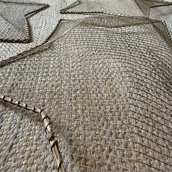 Vintage Brass Gold Metal Decorative 18” Wall Stars Set Of 3 Trio - Picture 3 of 6